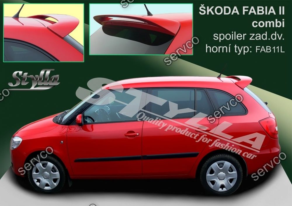 Eleron spoiler tuning sport Skoda Fabia Kombi VRS Mk2 5J 2007-2014 ver2