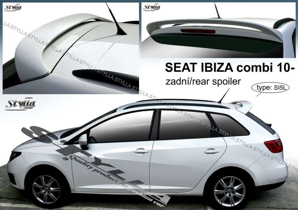 Eleron spoiler tuning sport Seat Ibiza ST Estate Variant Avant Combi Mk4 Cupra FR R 6J 2010-2017 ver2
