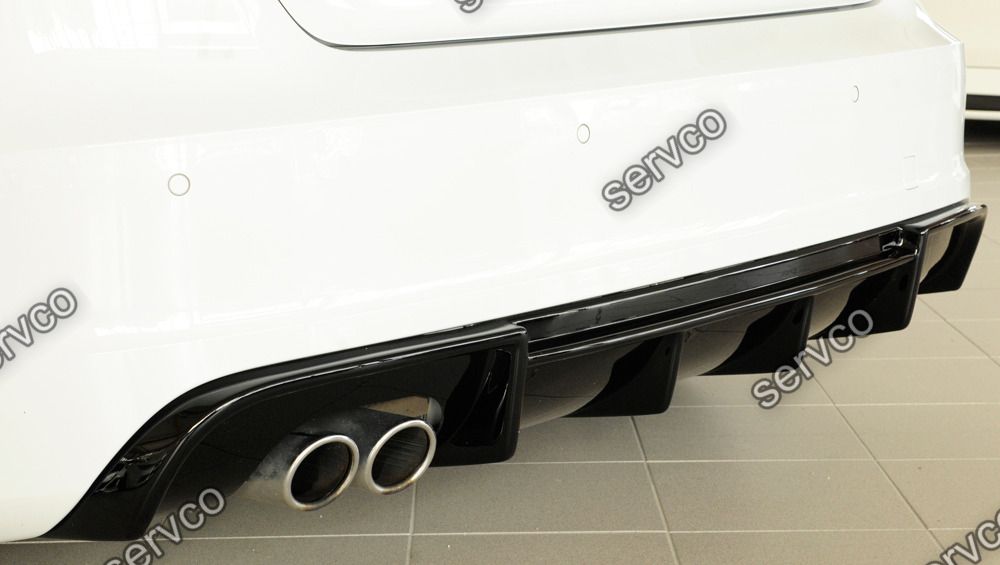 Difuzor bara spate Audi A3 8V Sportback Coupe 2012-2016 doar pt bara spate Sline v2