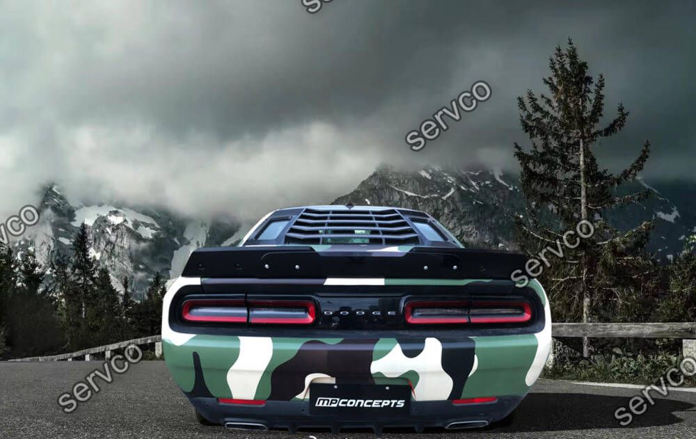 Ornament luneta geam spate Dodge Challenger 2008-2021 v1